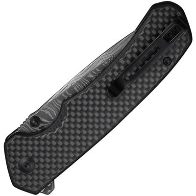 Klappmesser BRAZEN mit Knopfverriegelung und Damastklinge CIVIVI C19059CDS1 3