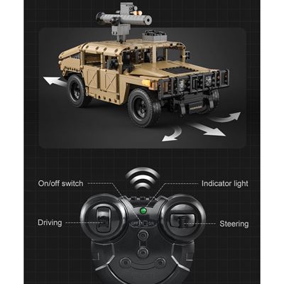 HUMVEE-Bausatz mit Fernbedienung – 628 Teile