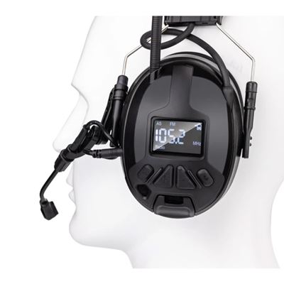 Gehörschutz M300T elektronisch mit BlueTooth und FM Radio SCHWARZ