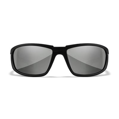 Taktische Sonnenbrille WX BOSS CAPTIVATE™ SCHWARZ rahmen SILVER FLASH Gläser
