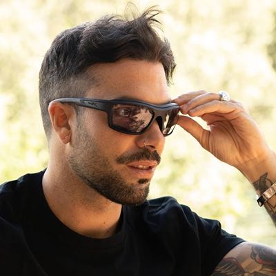 Taktische Sonnenbrille WX OZONE CAPTIVATE™ SCHWARZ rahmen Photochromic Grey
