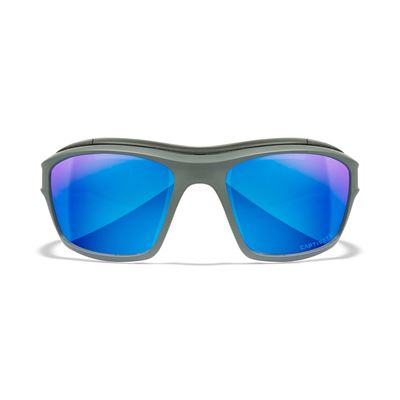Taktische Sonnenbrille WX OZONE CAPTIVATE™ grau rahmen POLARISIERT blau Gläser