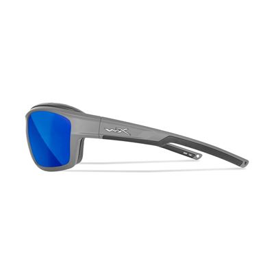 Taktische Sonnenbrille WX OZONE CAPTIVATE™ grau rahmen POLARISIERT blau Gläser