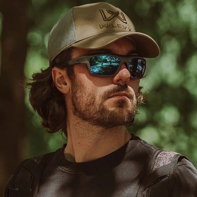 Taktische Sonnenbrille WX OZONE CAPTIVATE™ grau rahmen POLARISIERT blau Gläser