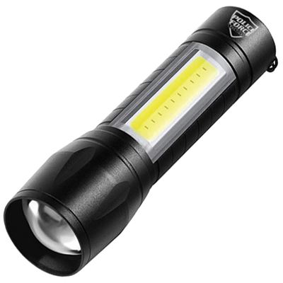 Taschenlampe XPE/COB mini SCHWARZ