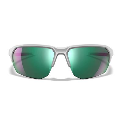 Taktische Sonnenbrille WX JAKL CAPTIVATE™ WEIß rahmen polarisierte grüne Gläser