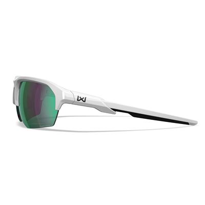 Taktische Sonnenbrille WX JAKL CAPTIVATE™ WEIß rahmen polarisierte grüne Gläser