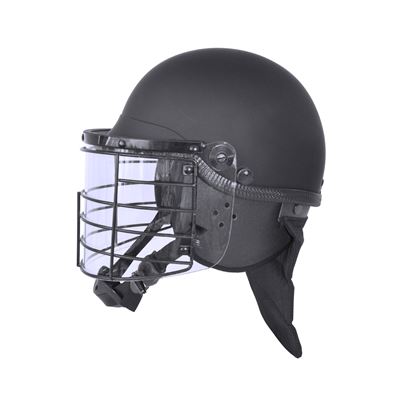 RIOT VISOR-Helm mit Gesichtsschutz und Gitter SCHWARZ Commando CI-5116 5