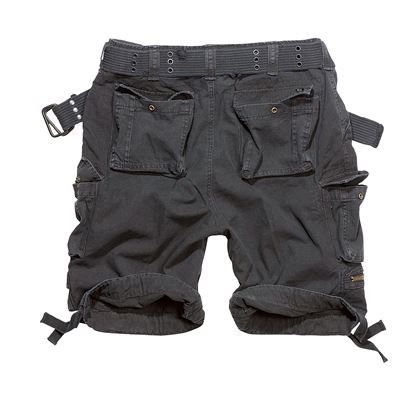 Shorts mit Gürtel SAVAGE Vintage SCHWARZ