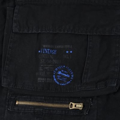 Shorts mit Gürtel SAVAGE Vintage SCHWARZ