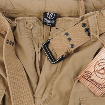 Shorts mit Gürtel SAVAGE Vintage BEIGE