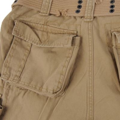 Shorts mit Gürtel SAVAGE Vintage BEIGE