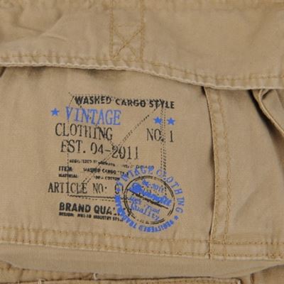 Shorts mit Gürtel SAVAGE Vintage BEIGE