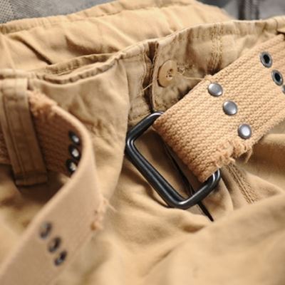Shorts mit Gürtel SAVAGE Vintage BEIGE