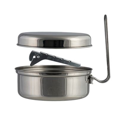 BILLY-Feldgeschirr 1 Liter Edelstahl HIGHLANDER CP298-SR 3