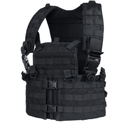 Taktische Weste MOLLE CHEST SET SCHWARZ