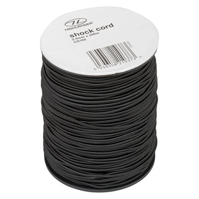 Dynamisches Seil 2,5 mm 200 m SCHWARZ