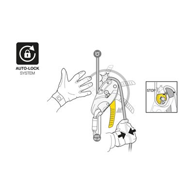 Abseilgerät Rig Repairable GELBE PETZL D021BA00 5