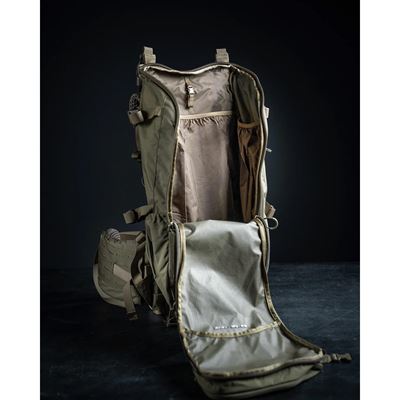 Rucksack D1 FOUNDATION 40 L MILITARY GREEN EBERLESTOCK D1MJ 2
