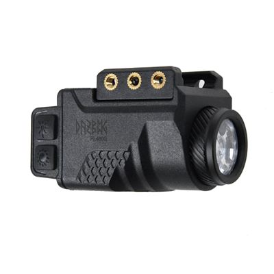 LA01G Pistolenlampe mit grünem Laser SCHWARZ