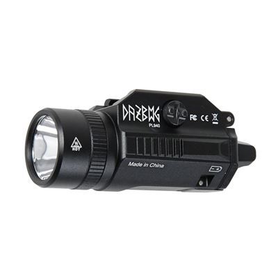 Taktische Taschenlampe PT01 für Pistole SCHWARZ