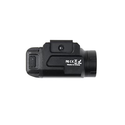 Taktische Taschenlampe PT03 COMPACT für Pistole SCHWARZ