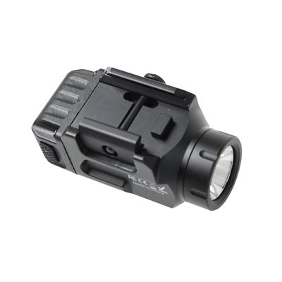 Taktische Taschenlampe PT03 COMPACT für Pistole SCHWARZ