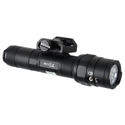Taktische Taschenlampe RT01 mit grünem Laser SCHWARZ