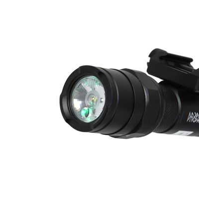 Taktische Taschenlampe RT01 mit grünem Laser SCHWARZ