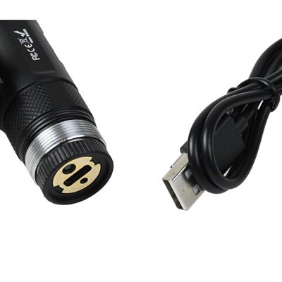Taktische Taschenlampe RT01 mit grünem Laser SCHWARZ