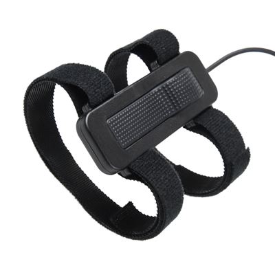 Taktische Taschenlampe RT01 mit grünem Laser SCHWARZ