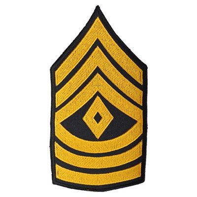 Aufnäher US Dienstgrad FIRST SERGEANT - GOLD