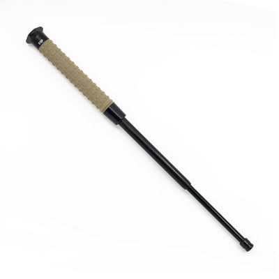 Teleskopischer Schlagstock 51cm/20" dreikantende, rutschfester Griff mit Etui KHAKI