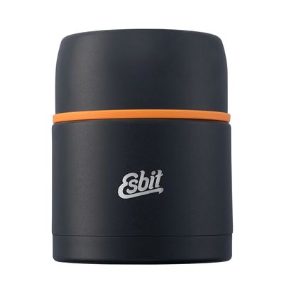 Thermobehälter Edelstahl für Essen 0,5l SCHWARZ