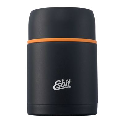 Thermobehälter Edelstahl für Essen 0,75l SCHWARZ