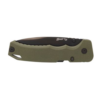 Klappmesser SWIFT III glatte Klinge OLIVE Cold Steel FL40AT 7
