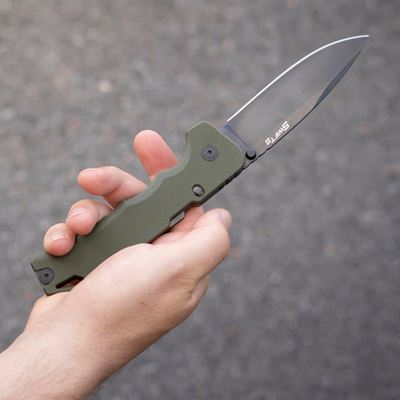 Klappmesser SWIFT III glatte Klinge OLIVE Cold Steel FL40AT 5