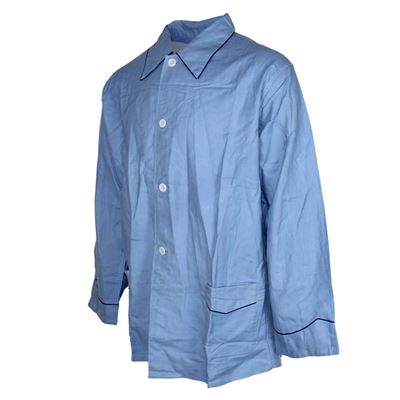 Bluse FRANZÖSISCH aus Pyjama BLAU