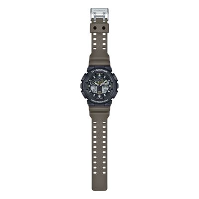Herren-Sportuhr GA-100TU-1A3 SCHWARZ/OLIVE