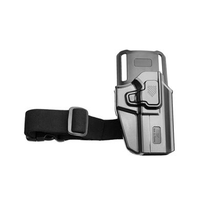 Holster Universelles OWB UNI PRO mit Sicherungsriemen RECHTS SCHWARZ  GF-POUNIBR 2