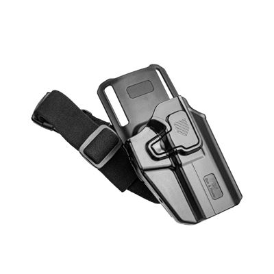Holster Universelles OWB UNI PRO mit Sicherungsriemen RECHTS SCHWARZ  GF-POUNIBR 3