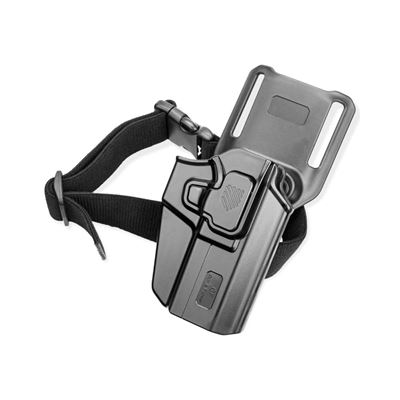 Holster Universelles OWB UNI PRO mit Sicherungsriemen RECHTS SCHWARZ  GF-POUNIBR 5