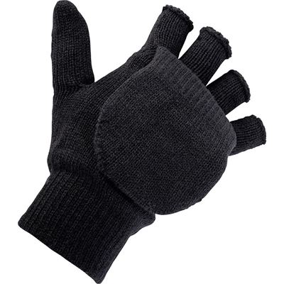 Handschuhe Kombi Thinsulate™ gestrickt SCHWARZ