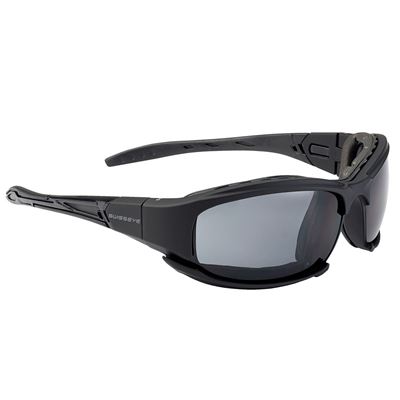 Taktische Brille GUARDIAN mit schwarzem Rahmen / inklusive 3 Wechselgläsern