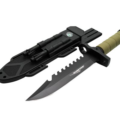 Glatterklingenmesser NEXT GEN mit Scheide und Zubehör TAN