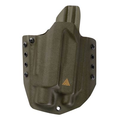 Pistolen Holster OWB G17 mit Taschenlampe KYDEX OLIVE DRAB