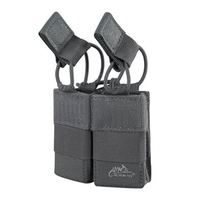 Double Pistol Mag Pouch Insert COMPETITION mit Gummizug SHADOW GREY