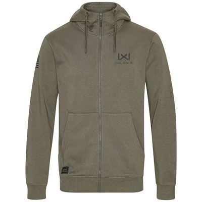 Hoodie ZIP WX URBAN Logo OLIV