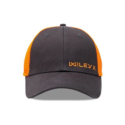 Baseballkappe horizontales ORANGE Logo WILEY X GRAU/ORANGE WILEY X J914-W 2