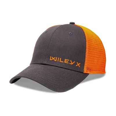 Baseballkappe horizontales ORANGE Logo WILEY X GRAU/ORANGE